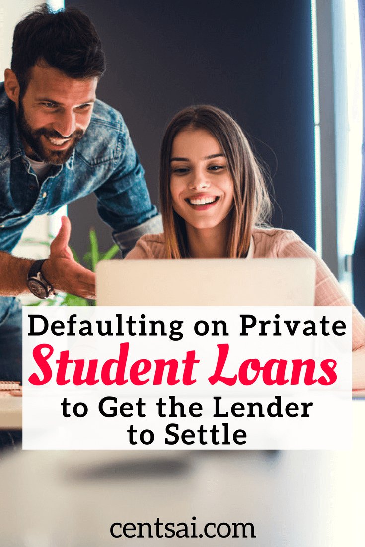 how to settle private student loans