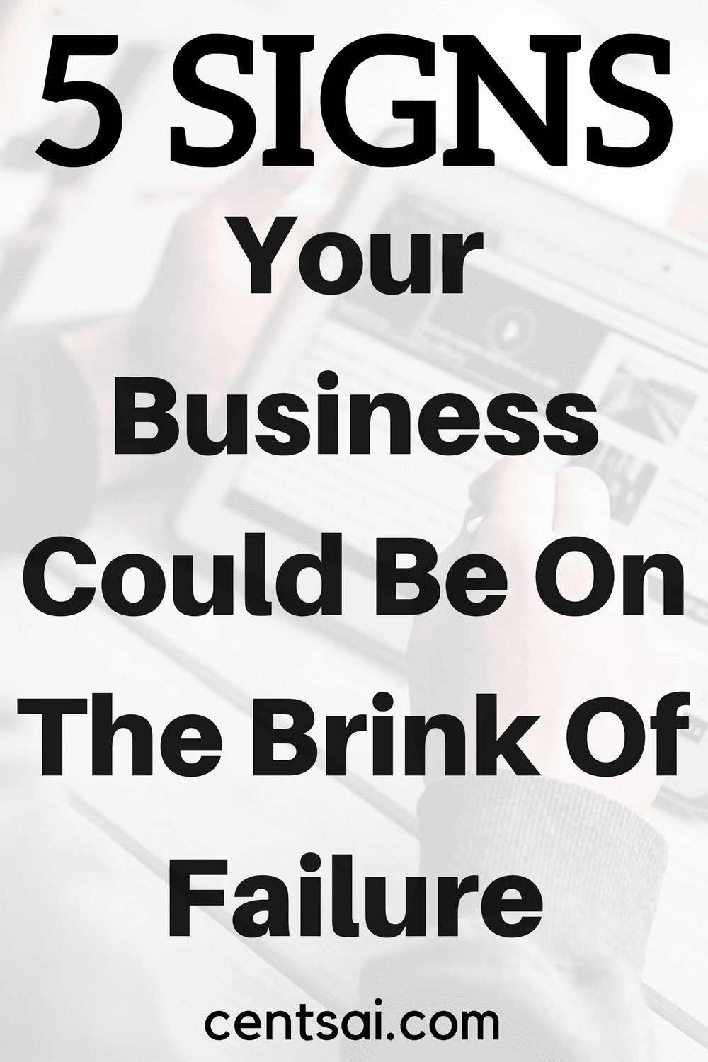5 Signs Your Business Could Be On The Brink Of Failure. Owning a Laundromat isn't easy, and if you're not careful, it's easy to miss - or ignore - fatal mistakes out of sheer stubbornness.