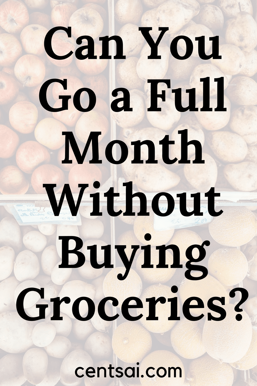 Can You Go a Full Month Without Buying Groceries? Take the challeenge and see how much you can save!