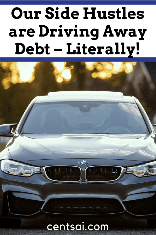 Our Side Hustles are Driving Away Debt – Literally! We're in the fast lane to financial freedom, thanks to Uber. Here's how we're making bank – and driving off debt – with side hustles.