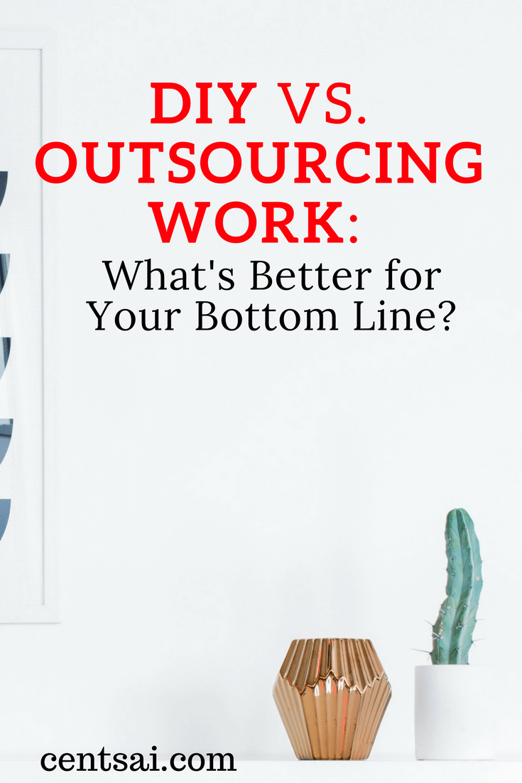 DIY vs. Outsourcing Work. Striking a delicate balance between outsourcing work and DIY-ing other projects will yield the best dividends.