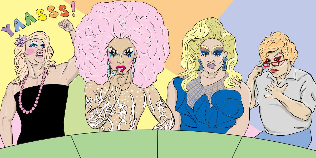 RuPaul's Budget Race: How to Be a Drag Queen When You’re Broke | Art by Jonan Everett