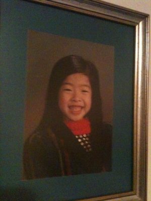 A childhood photo of Rumi Spice's founder, Kimberly Jung