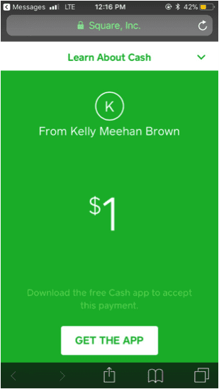¿Cuál es la mejor aplicación de transferencia de dinero para ti? | Captura de pantalla de Kelly's Square Cash