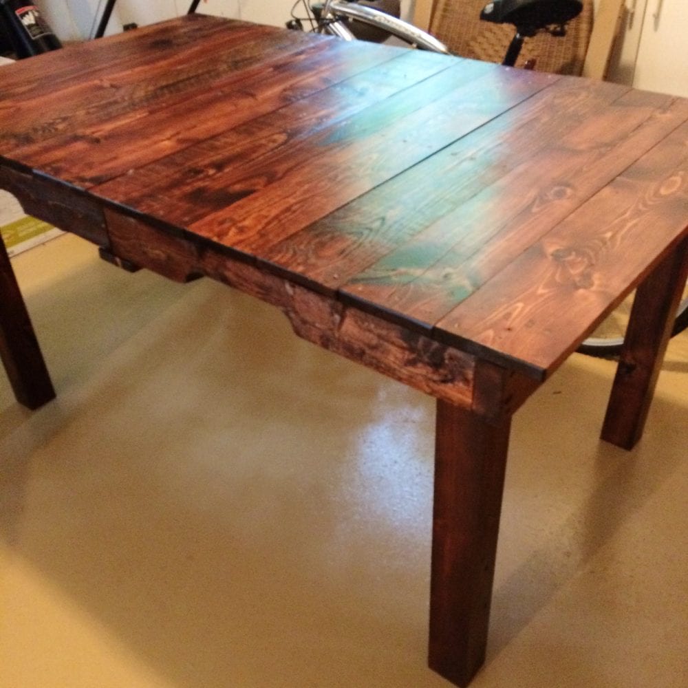 Eugene's finished DIY table