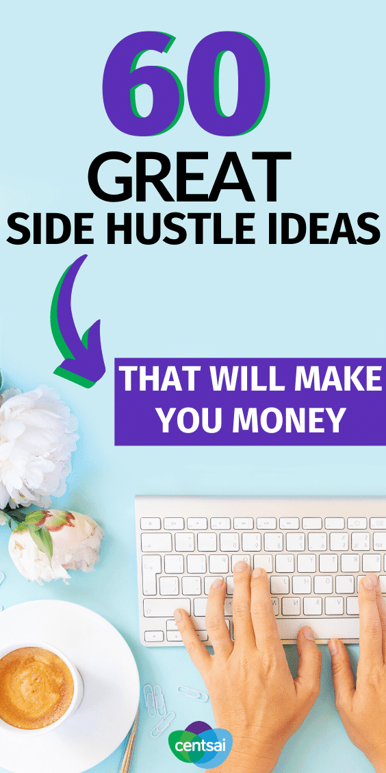 Ever wish you had a little extra money? You don't have to sell your dog to get it. Check out these great side hustle ideas instead. #CentSai #makemoney #sidehustletips #sidehustleideas #makemoney