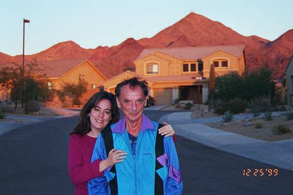 Doria Lavagnino and her dad in Nevada