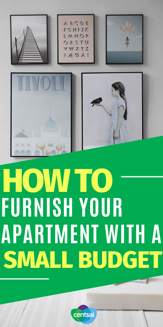 Getting furniture for your new place can be stressful and expensive. Learn how to furnish an apartment on a budget with these handy tips the right way! #CentSai #savingtips frugaltips #budgetingtips
