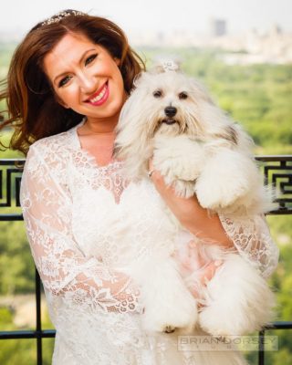 Lydia Liebmann with her dog Coco Puempe