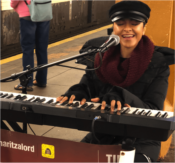 NYC subway performers: Maritza Lord, Photo by Arindam Nag