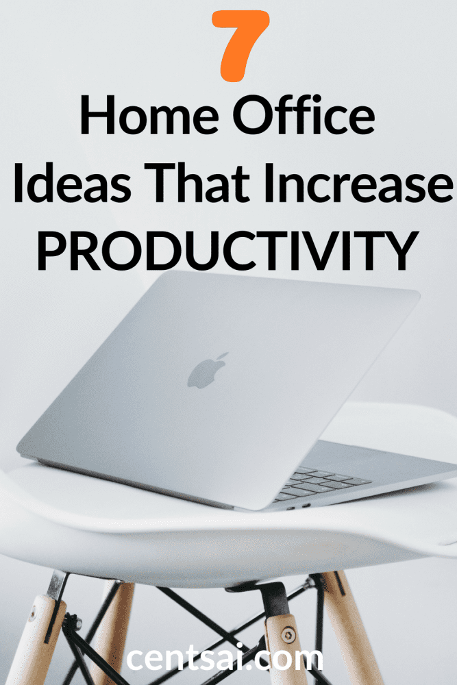 7 Home Office Ideas That Increase Productivity. Do you struggle to find motivation while working from home? Check out these home office ideas that are sure to boost morale and increase productivity. #homeofficeideas #officeideas