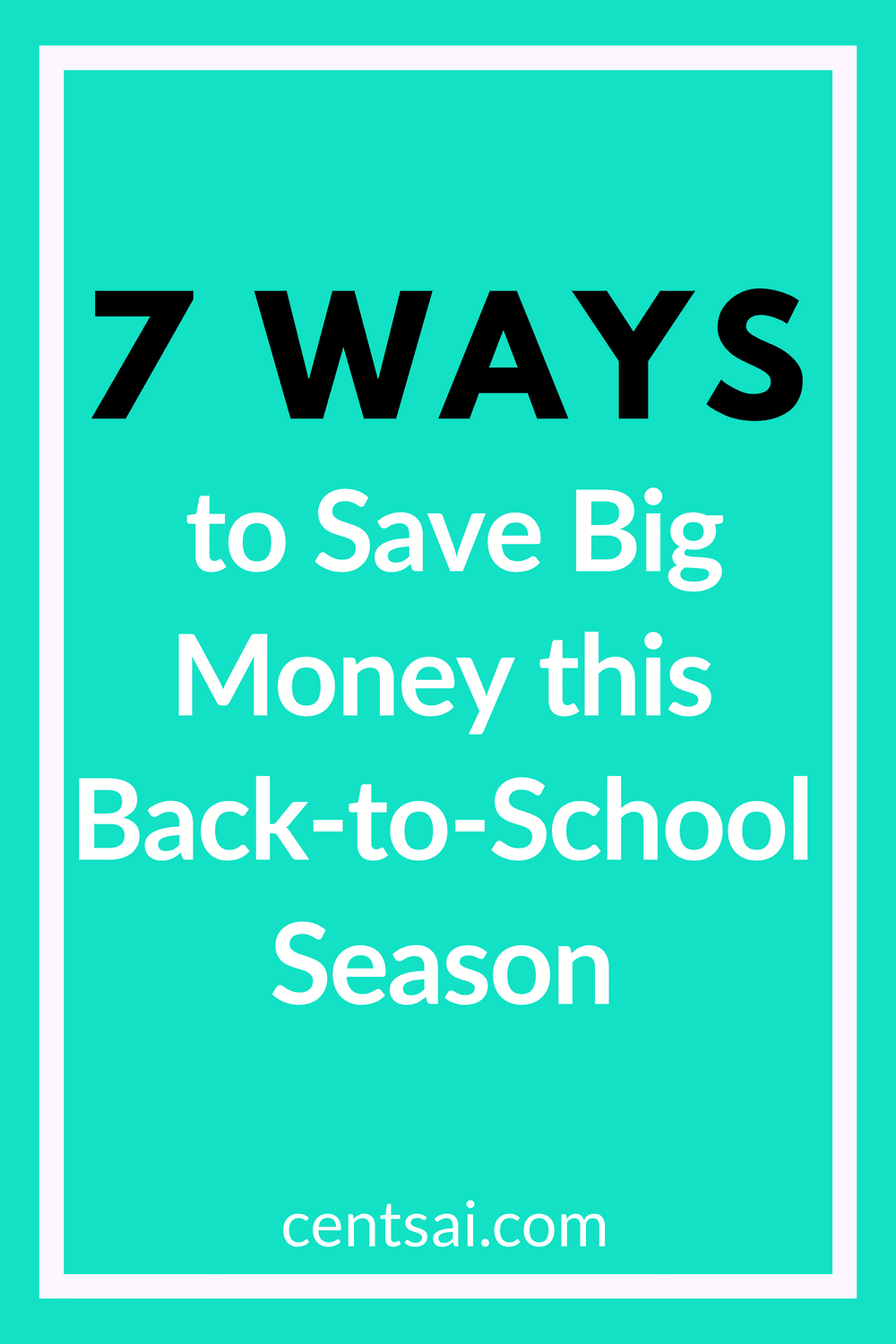 7 Ways to Save Big Money this Back-to-School Season. Back-to-school time can be stressful, and money is always tight. We’ve got some great ways for you to save big this year. #backtoschool #savemoneytips #savemoneyideas #savingmoneyideas