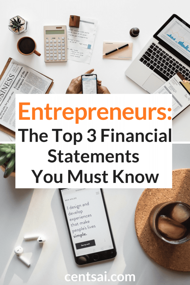 Entrepreneurs: The Top 3 Financial Statements You Must Know. As entrepreneurs, one of the things we need to understand is our finances. Check out this crash course to make sure you’re prepared. #entrepreneurs #finances