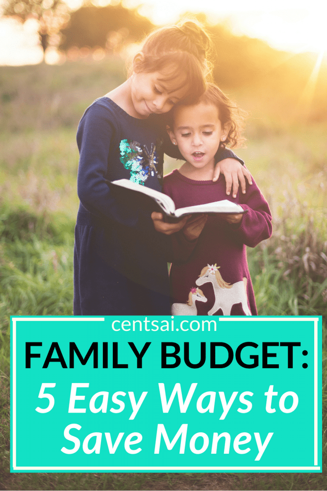 Family Budget: 5 Easy Ways to Save Money. Does it hurt your head just to think about your family budget? We've got you covered. Check out one mom's five easy ways to save money. #familybudget #savingtips #savingmoney