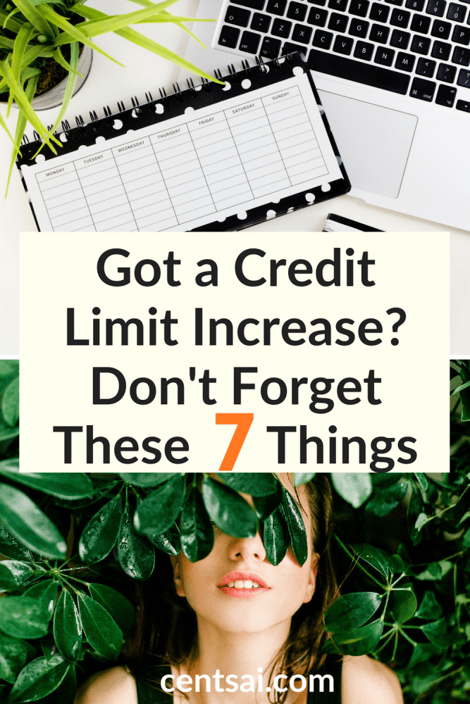 Got a Credit Limit Increase? Don't Forget These 7 Things. Congrats — you just got a credit limit increase on your card. But do you know the dangers that come with it? Learn now before you regret it. #creditlimit #creditcard