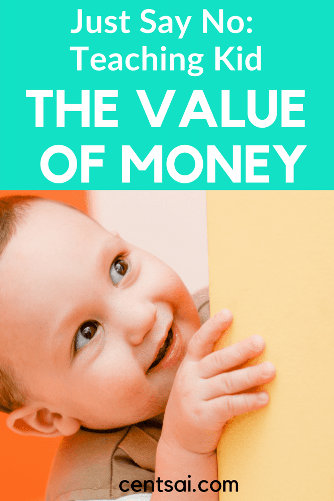 Just Say No: Teaching Kids the Value of Money.Sometimes saying no to kids feels impossible, but it can teach them the value of money. Learn how to just say no and teach them important money lessons for kids. #moneylessonsforkids #moneylessons #moneylessonsreallife