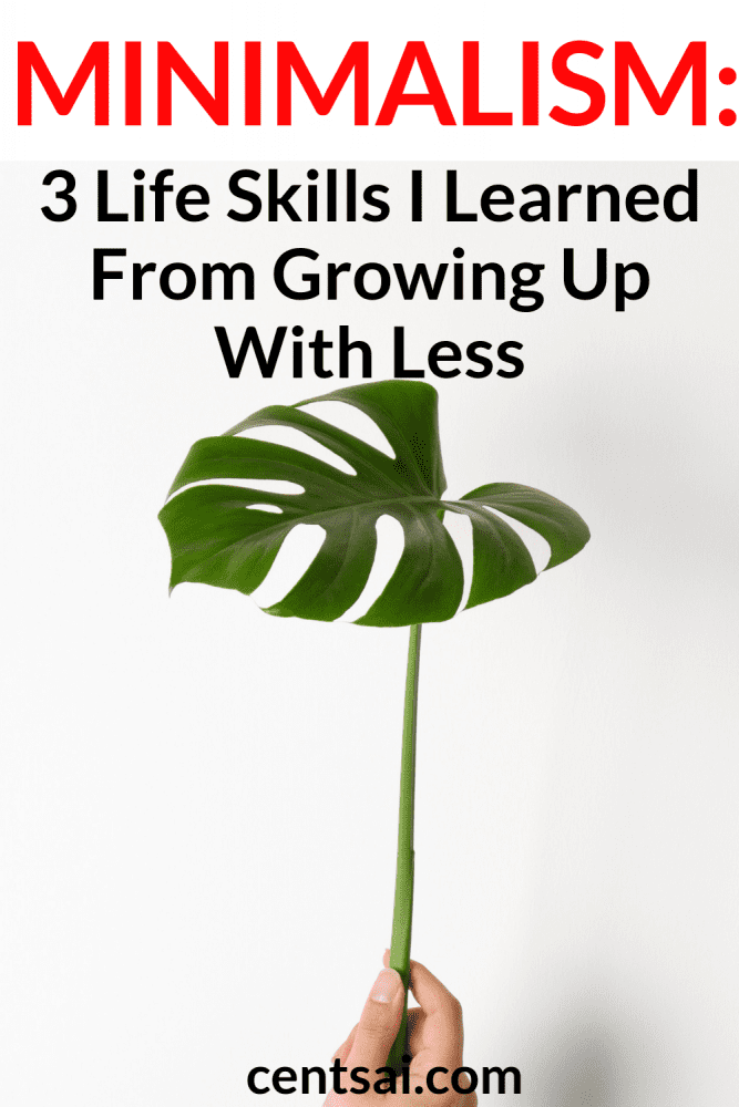 Minimalism: 3 Life Skills I Learned From Growing Up With Less. Did you know that minimalism can teach you important life skills? Check out what I learned from growing up with less. Perhaps you'll learn something, too. #minimalism #minimalismhome #minimalismquote