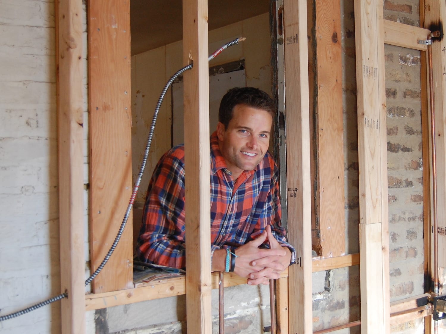 Army veteran Kirby Atwell at a home that he's renovating as a real estate entrepreneur