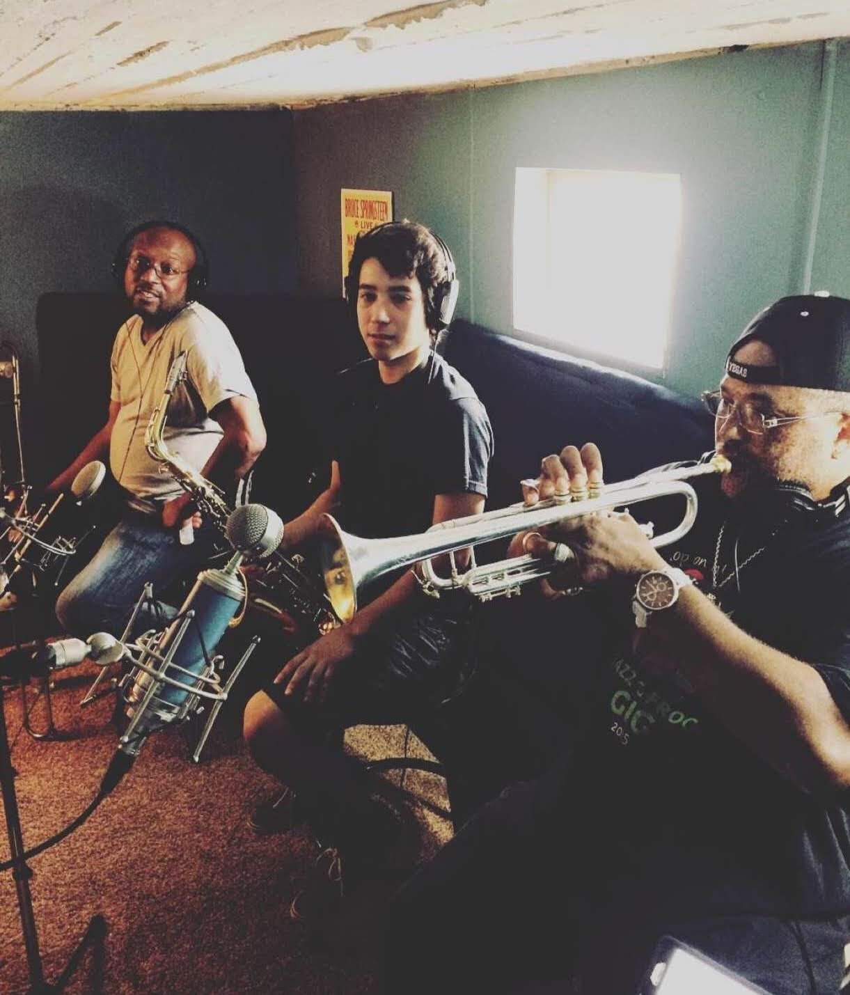 How to Start a Record Label: A ‘Clever’ Story | From left to right: Mike Wade, Eli Gonzalez, and Marvin Curry in a recording session with Clever Records, August 2016.