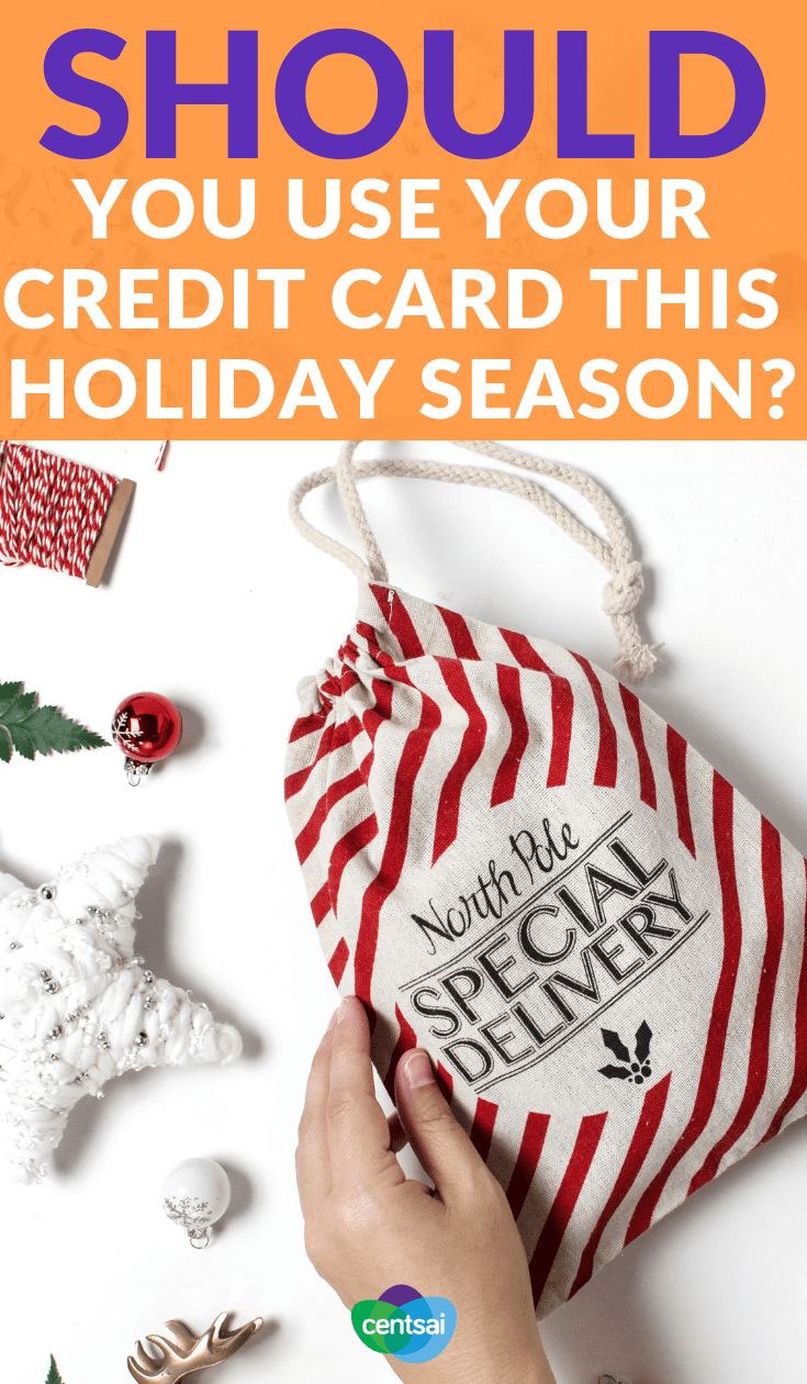 Should you use your credit card this holiday season? Are holiday gifts straining your budget? Tempted to just put it all on a card? Learn the pros and cons of holiday credit card spending first. #creditcard #holidayexpert #personalfinance