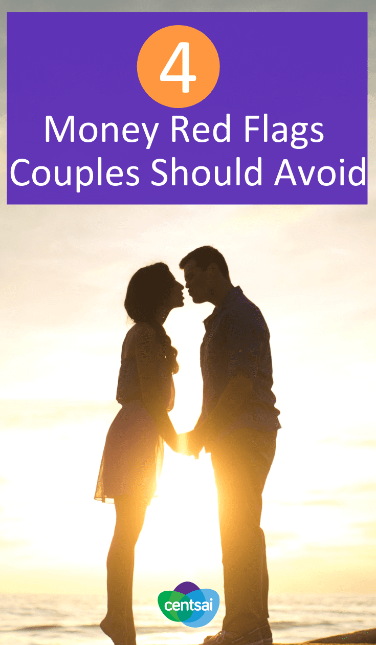 4 Money Red Flags Couples Should Avoid. Couples' finances don't have to be stressful, but make sure you can recognize red flags when dealing with money in relationships. #couples #relationship #money #couplemoneygoals