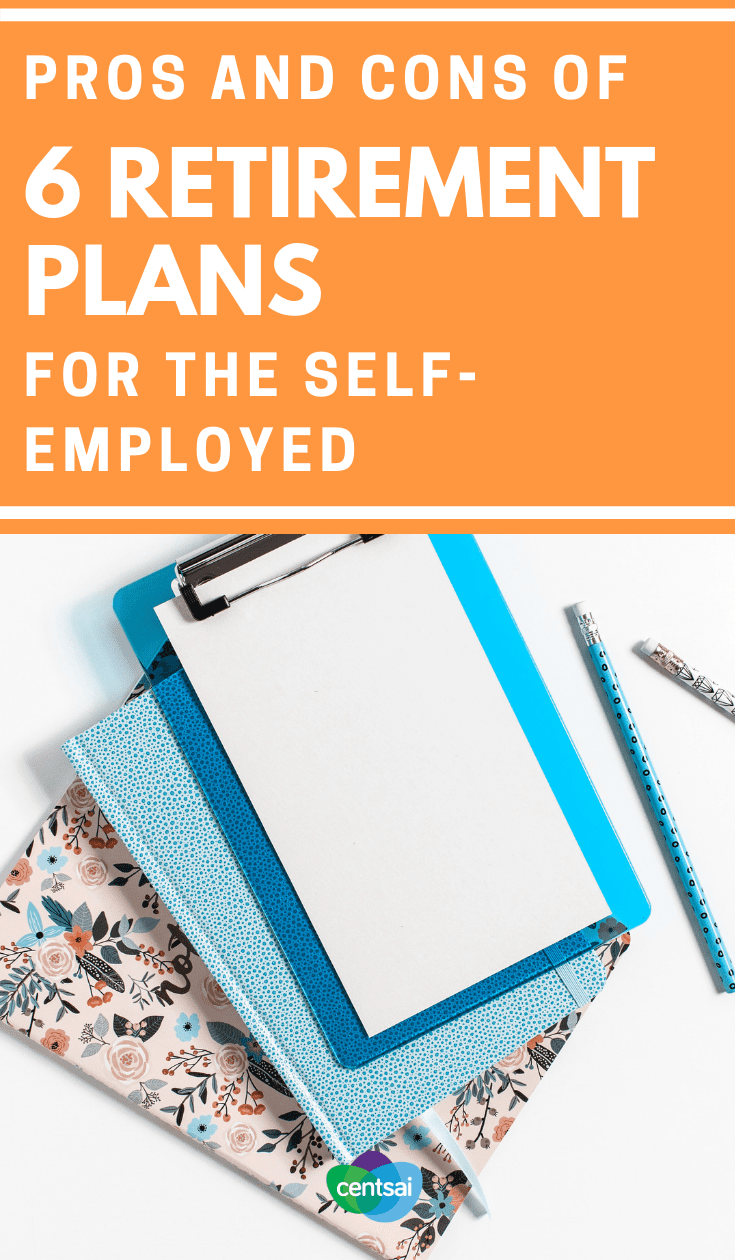 Pros and Cons of 6 #RetirementPlans for the #SelfEmployed. It's tough to save for the future when you work for yourself. But we found the best retirement plans for self-employed people. Check'em out. #savingtips #savingmoneytips #savingmoney #savingsplan