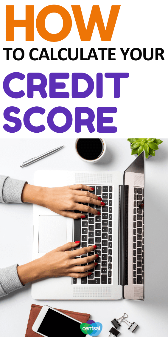 How to calculate your credit score. #Creditscores are calculated using a formula based on your credit history. Each part of your credit history is weighted differently.  