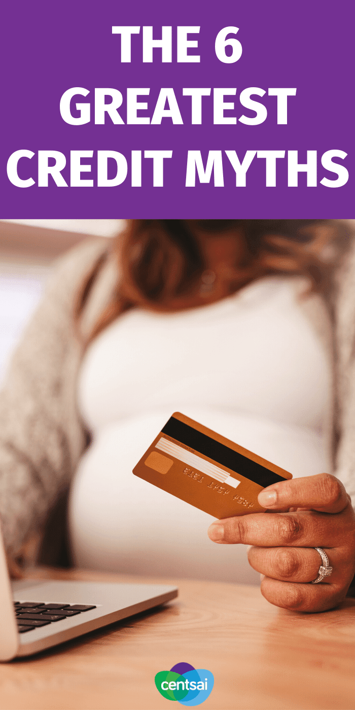 There is a lot of misinformation when it comes to credit. Our resident expert debunks the top myths surrounding credit. Check out these credit score myths. #CentSai #creditcard #improvecreditscore #creditscore #bettercreditscore