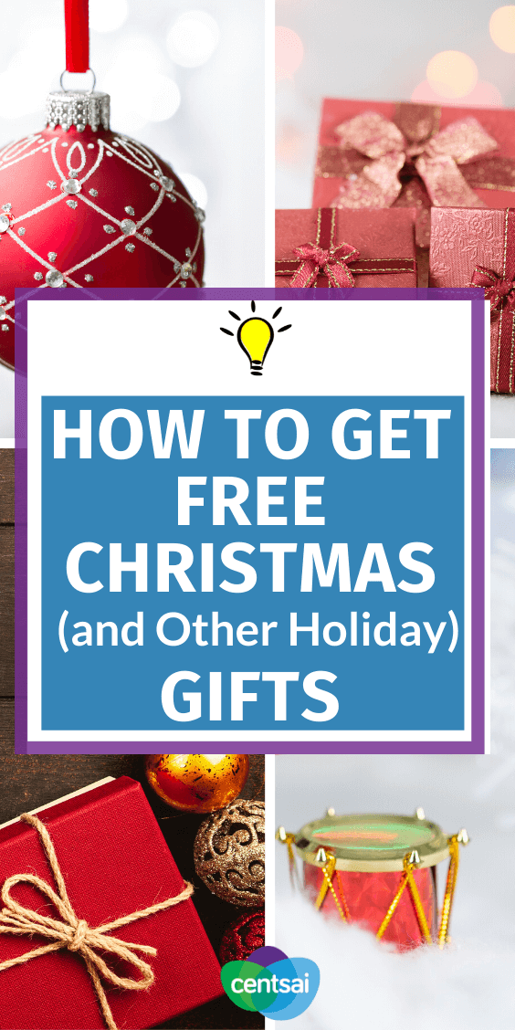 Can't afford holiday presents this year? On a tight Christmas budget? Tons of organizations are ready to help. Check out these ideas and learn how to get free Christmas gifts for your family. #CentSai #ChristmasgiftsDIY #Ideas #frugaltips #savingtips