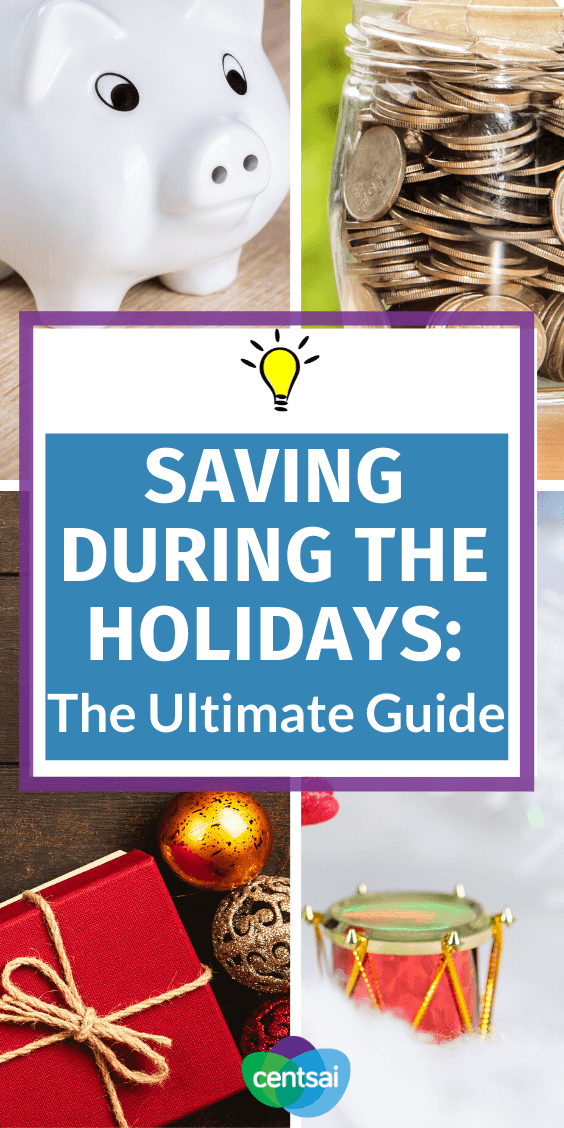 Trying to save during the holidays? Got financial New Year's resolutions? We have tips and ideas how to cut back during December and into the coming year. #savingmoneytips #savingmoneyideas #CentSai #savingmoneychallenge