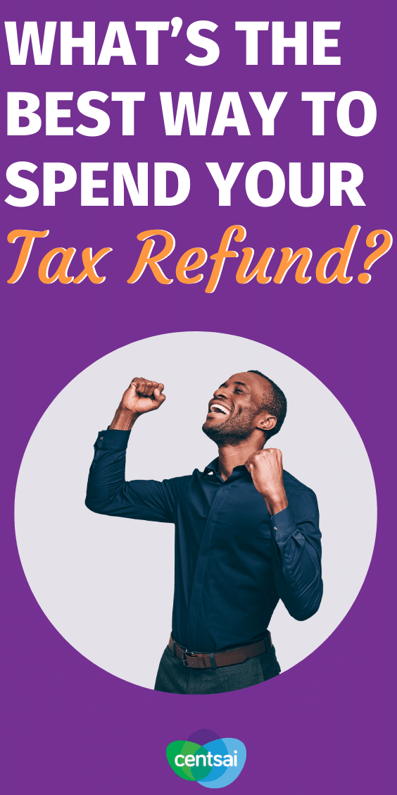Some people get thousands of dollars back in their tax refund. If you're one of those people, what's the best way to spend that windfall? #CentSai #taxrefund #taxes #taxmoney #taxes #moneytips